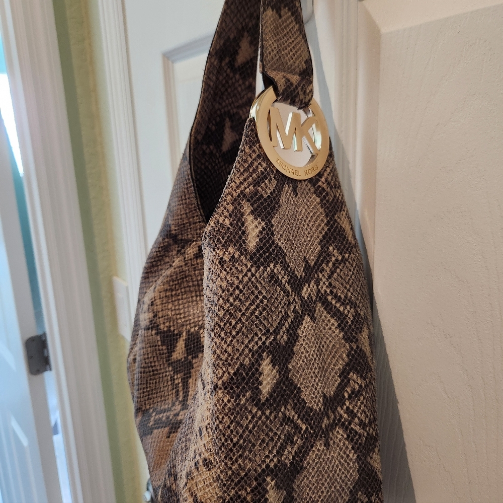 Michael Kors Python Hobo Bag - Picture 3 of 7